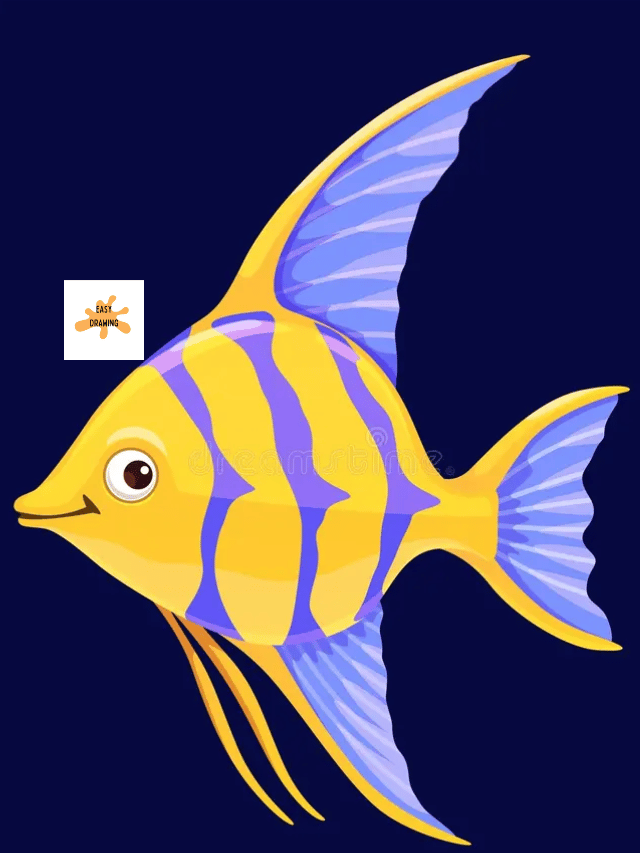 10 steps to draw fish drawing for kids easy