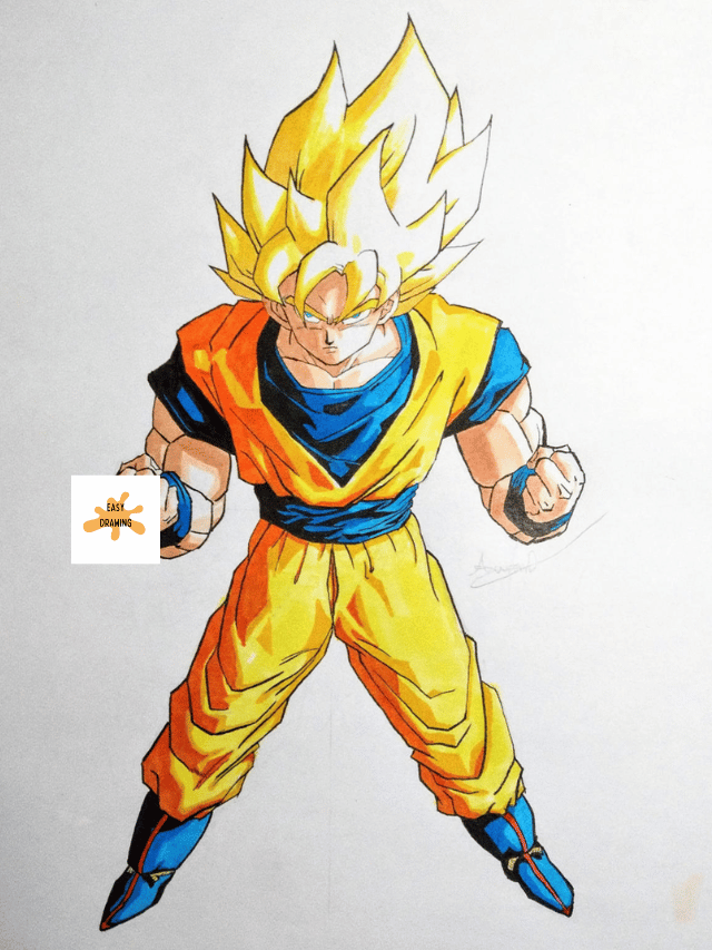 Goku Drawing step by step - Easy Drawing