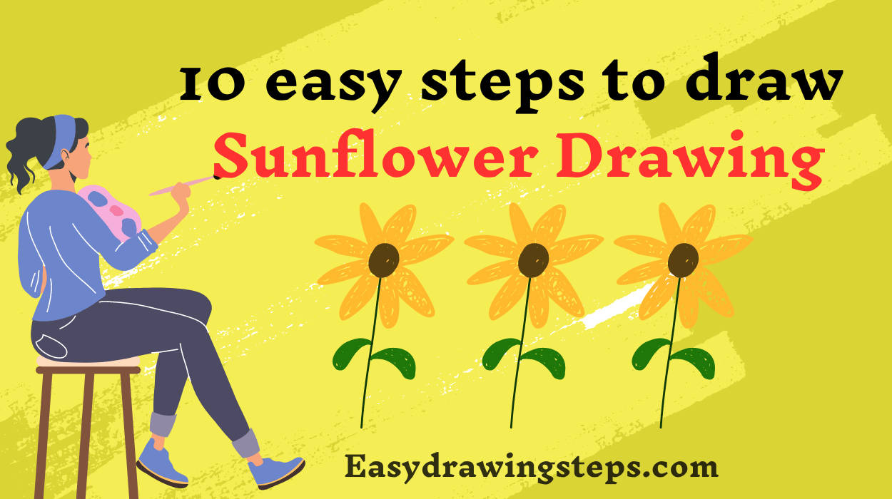 Sunflower Drawing