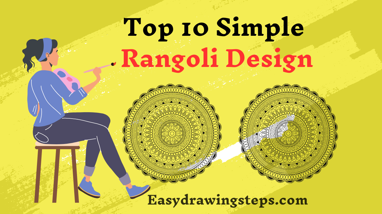 Simple rangoli design