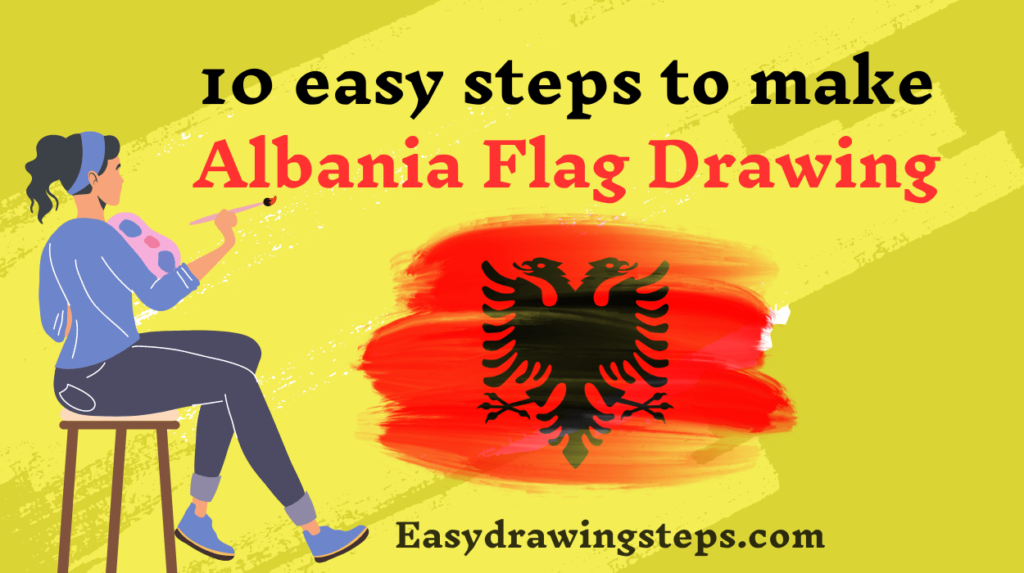Albania Flag Drawing