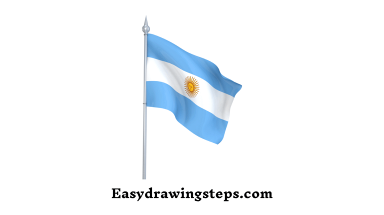 10 Easy Steps To Draw Argentina Flag Drawing Easy Drawing Argentina Flag Drawing 2 768x430 