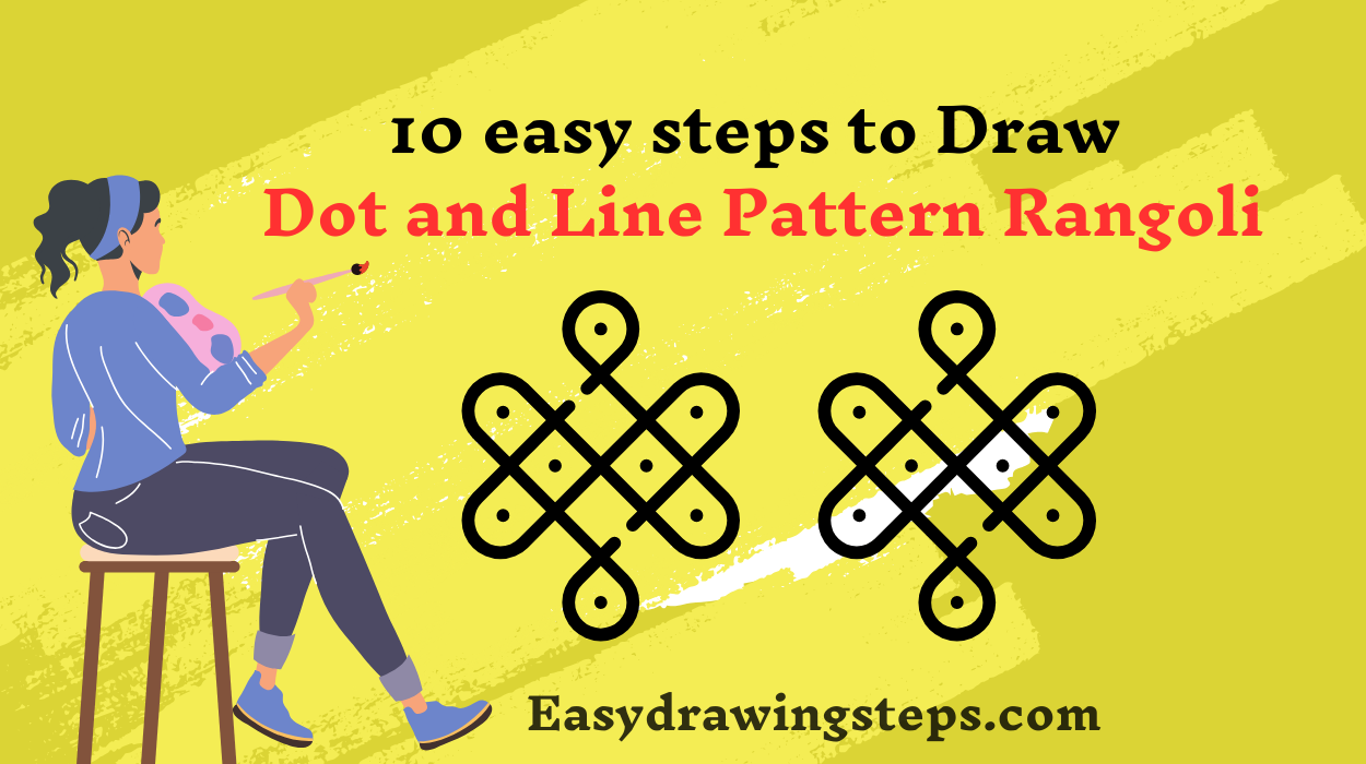 Dot and Line Pattern Rangoli