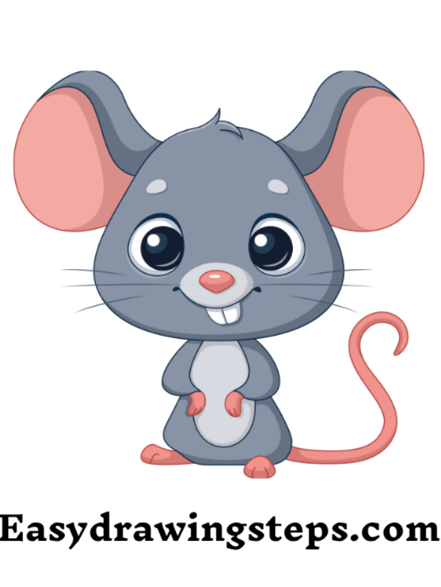 7 easy steps to draw Mouse Drawing