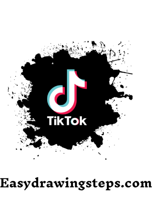 7 easy steps to draw TikTok Logo Drawing