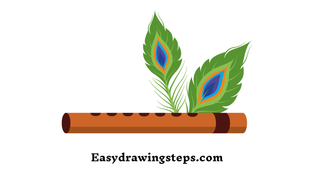 10 Easy Steps to Draw Bansuri Drawing - Easy Drawing