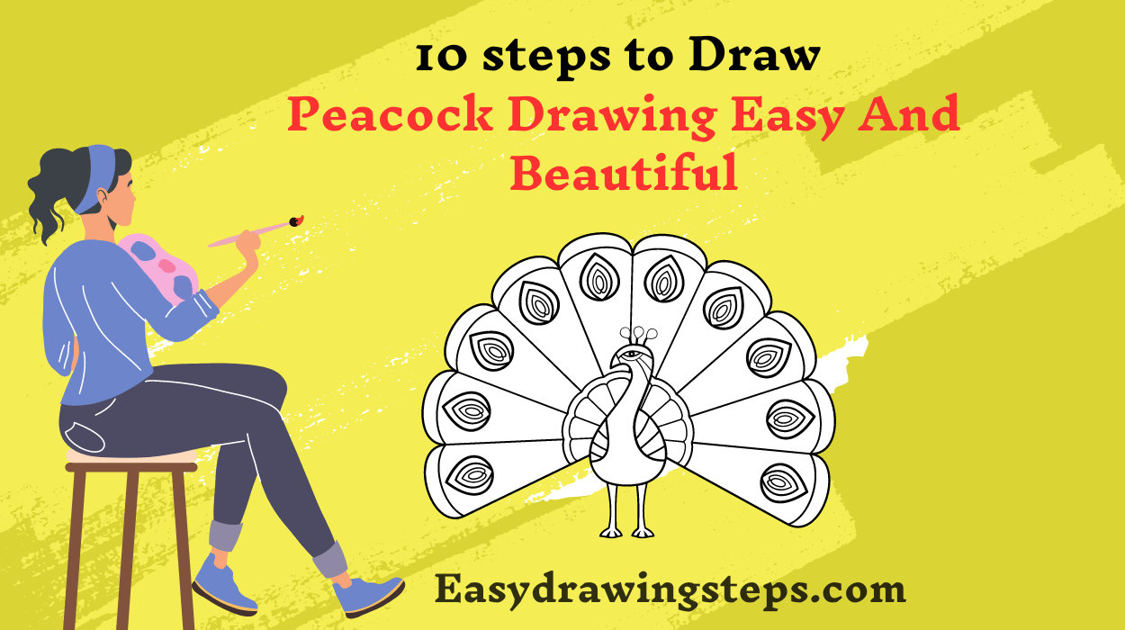 Peacock Drawing Easy And Beautiful