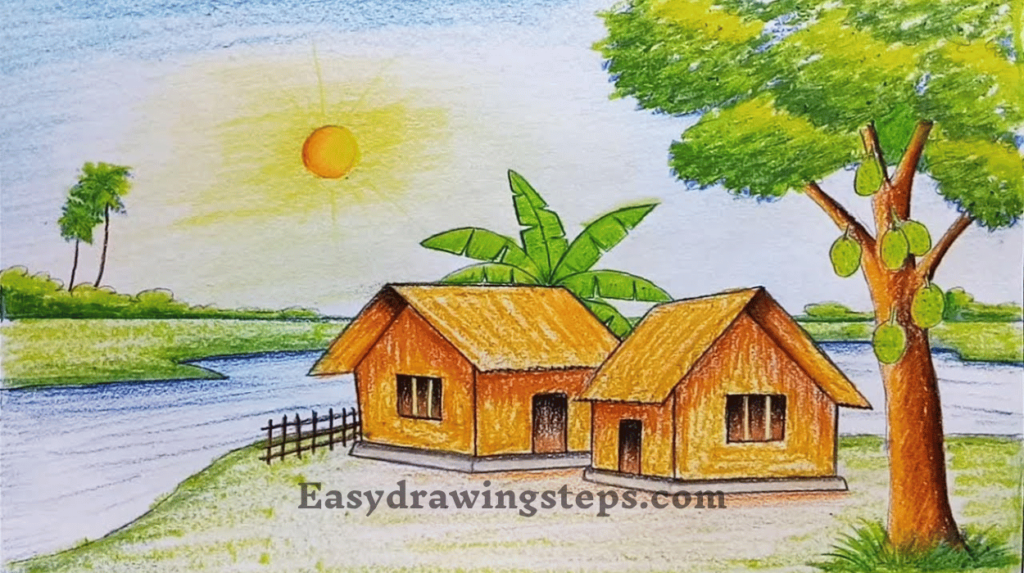 Scenery Drawing For Kid