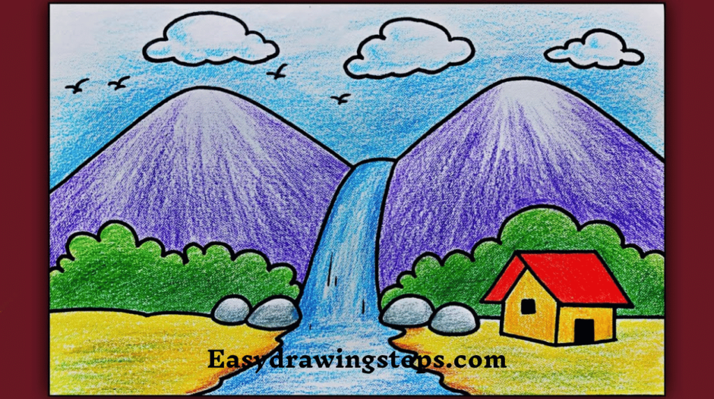 Scenery Drawing For Kid