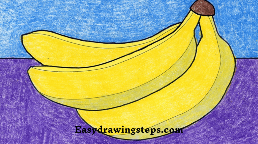 Banana Drawing for Kids