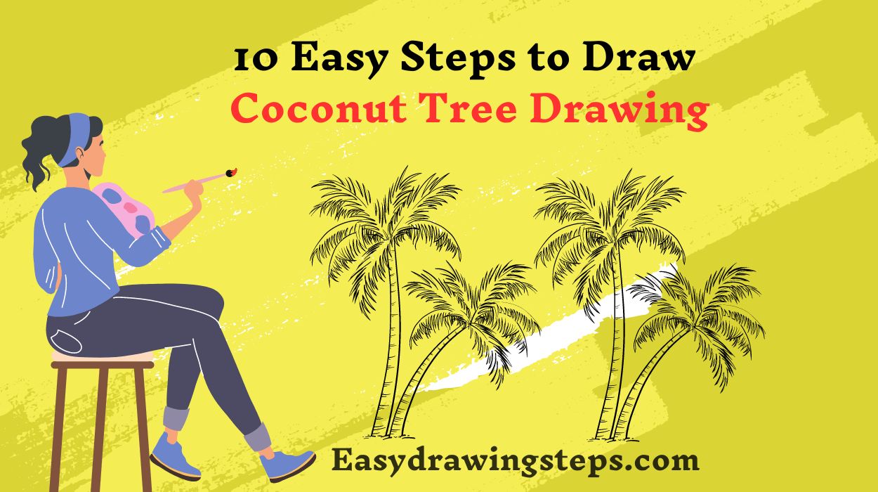 Coconut Tree Drawing