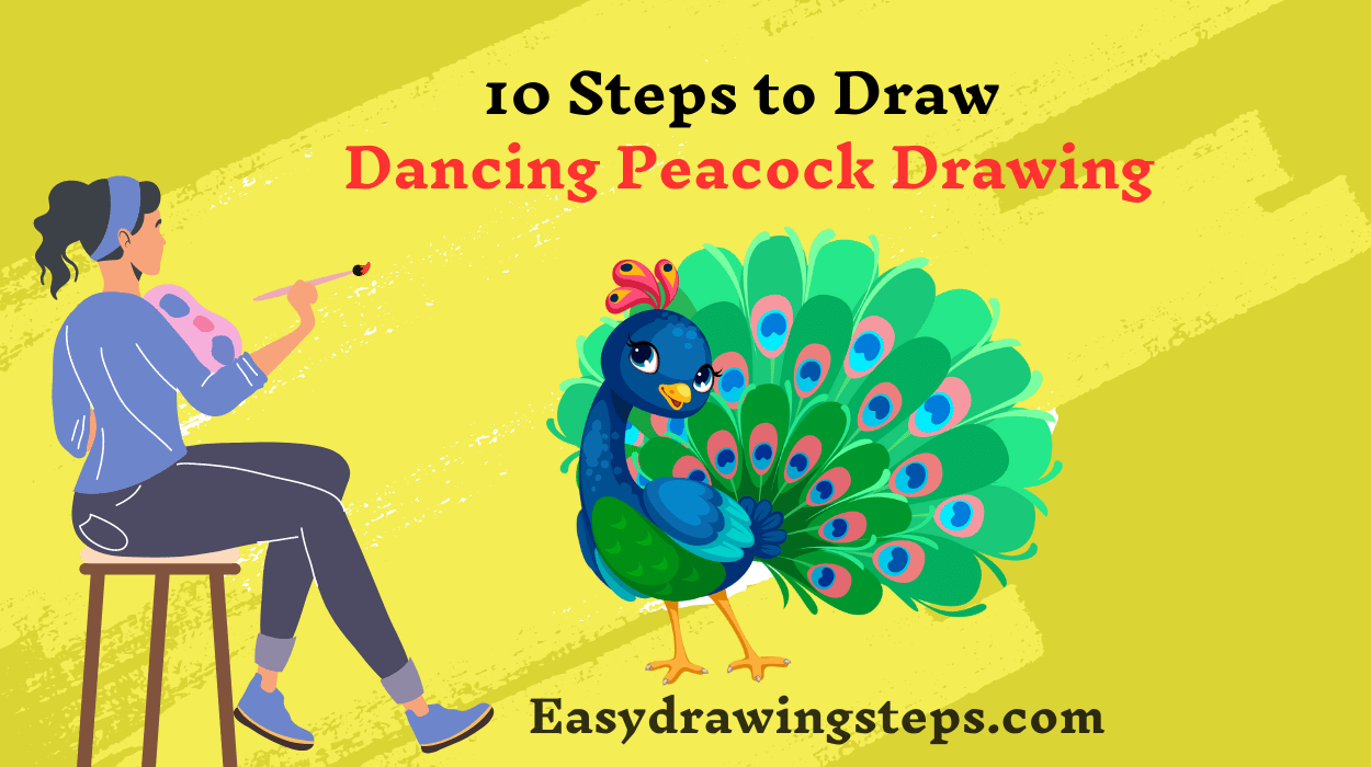 Dancing Peacock Drawing