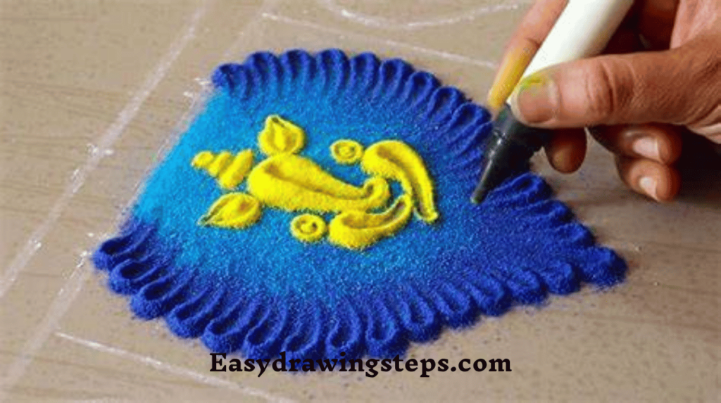Easy Ganpati Rangoli