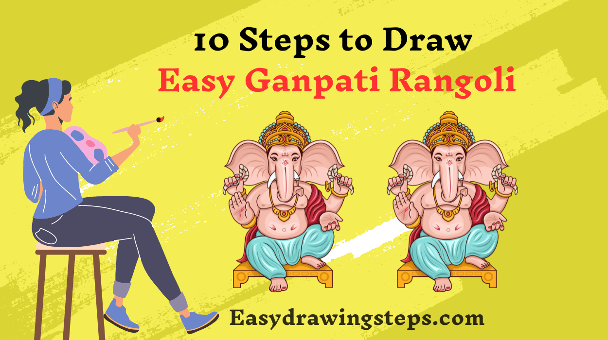 Easy Ganpati Rangoli