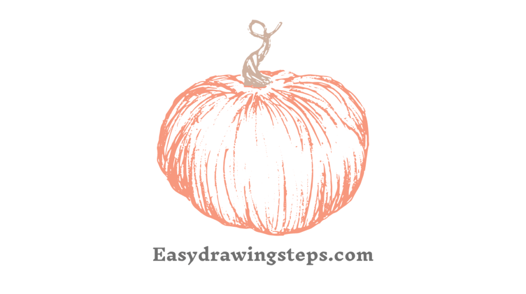 Fall Pumpkin Drawing