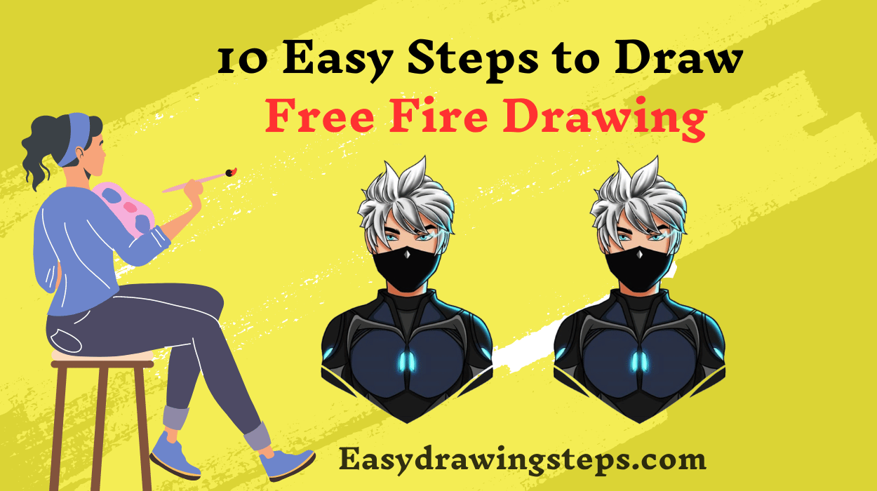 free fire drawing gun pencil easy