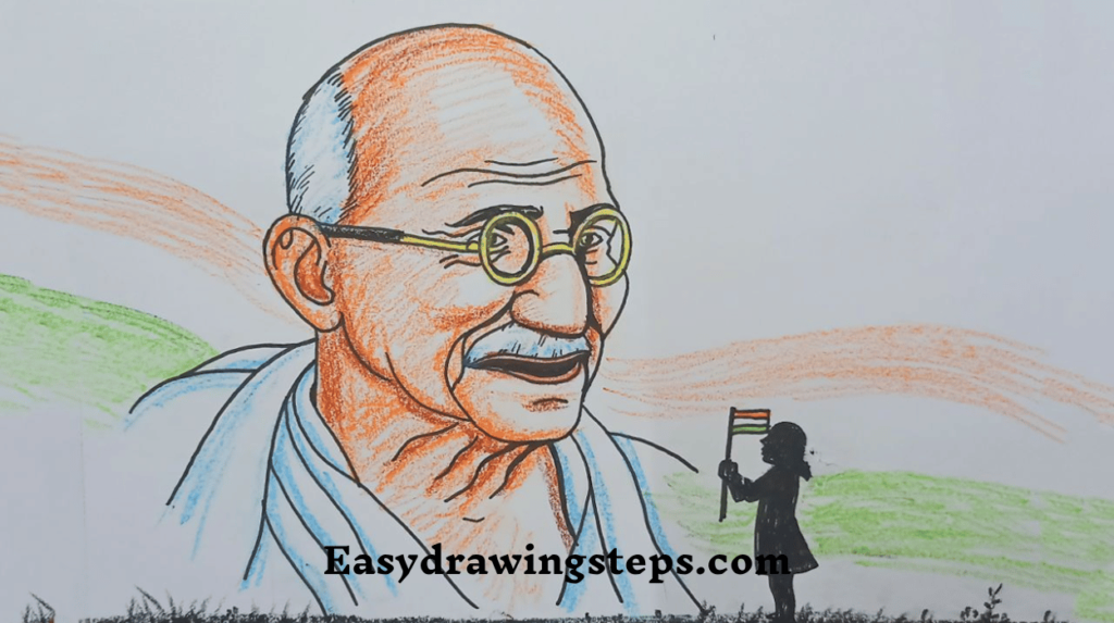 Gandhiji Drawing