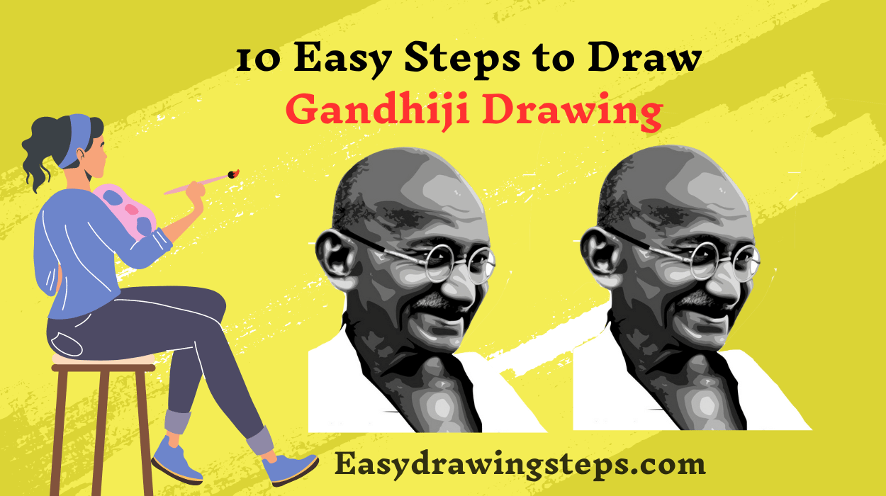 Gandhiji Drawing