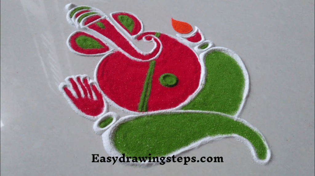 Ganesh Rangoli Designs