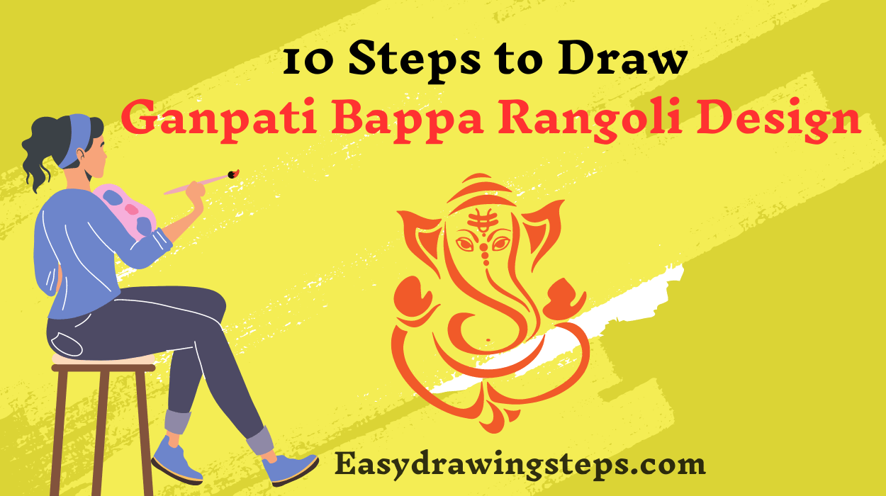 Ganpati Bappa Rangoli Design