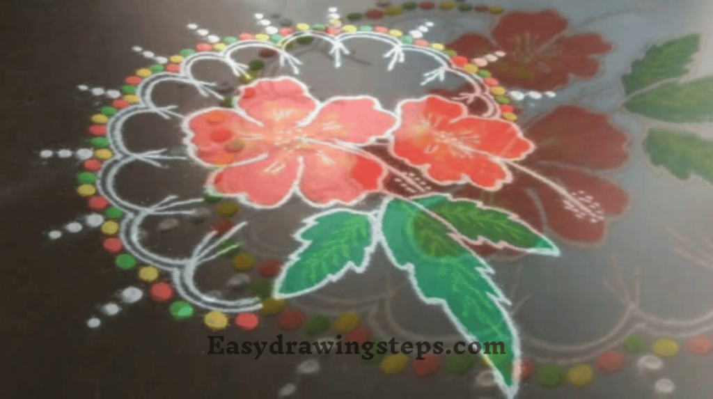 Jaswand Rangoli