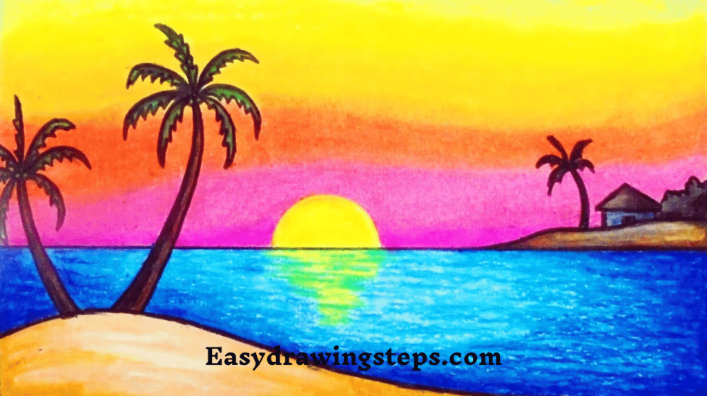Sunset Drawing