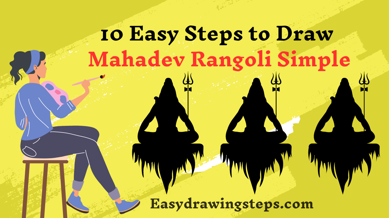 Mahadev Rangoli Simple