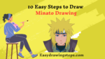 10 Easy Steps to Draw Minato Drawing - Easy Drawing