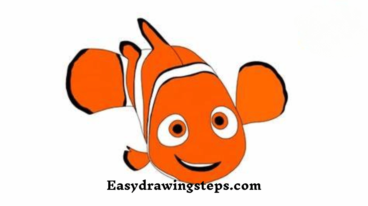 10 Easy Steps to Draw Nemo Drawing - Easy Drawing