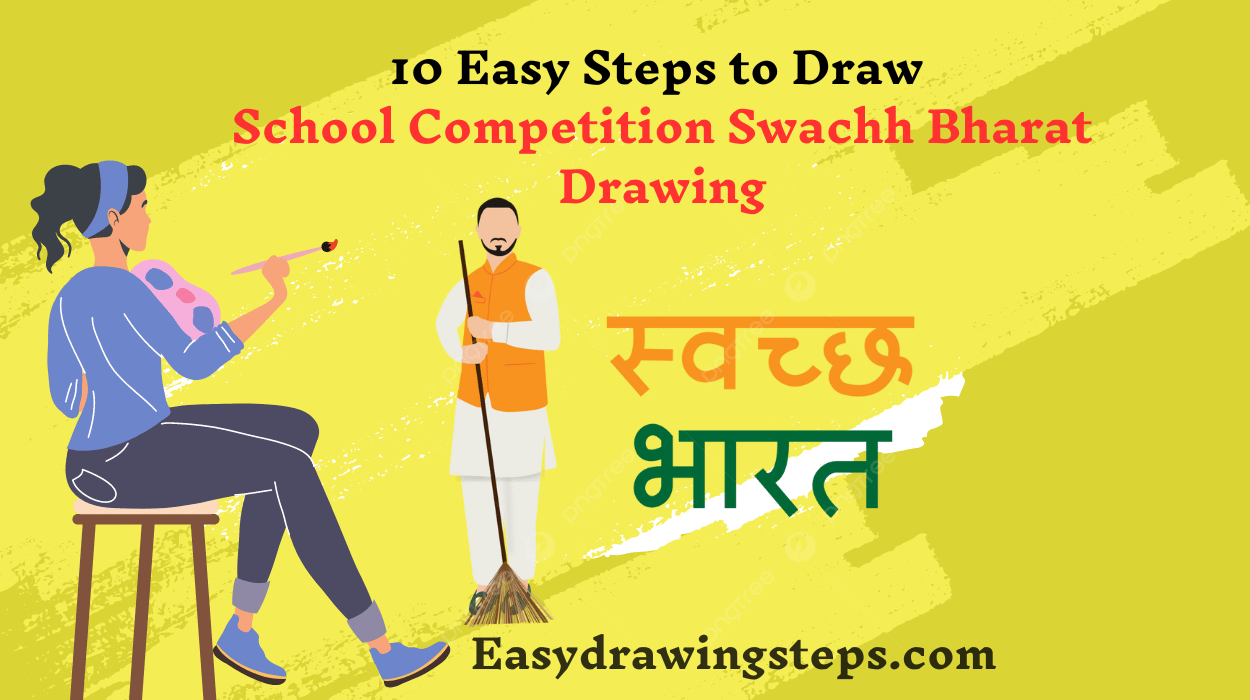 School Competition Swachh Bharat Drawing