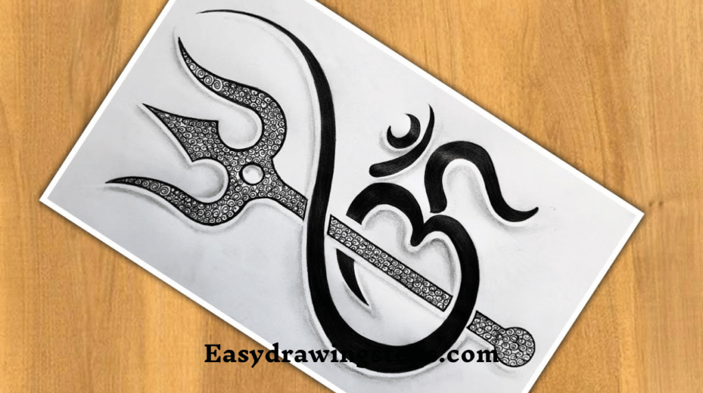 Trishul Drawing