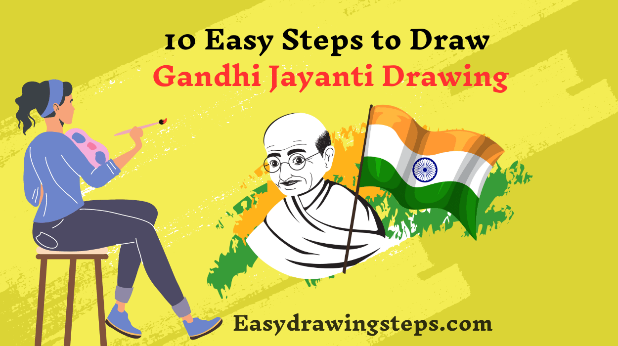 Gandhi Jayanti Drawing